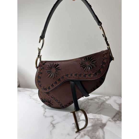 Dior Handbags - Dior Limited Edition Vintage Leather Saddle Bag